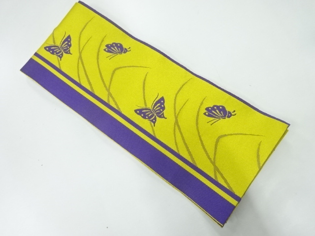 蝶模様織出し浴衣帯